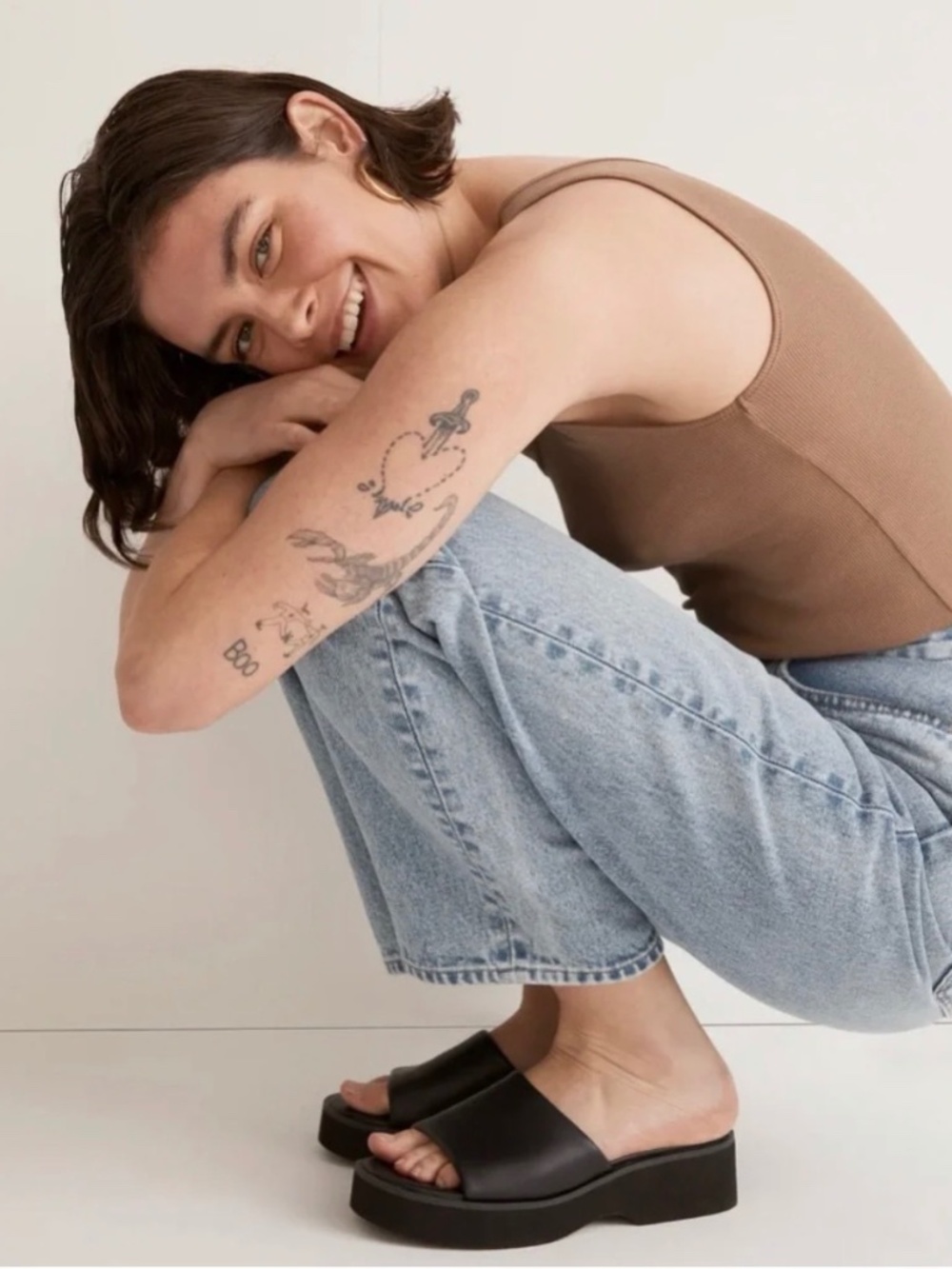 Madewell Black Slide Sandals